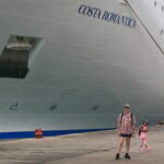 Ikke bij de boeg van de Costa Romantica